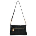 Fendi Women's Black Suede Forever Crossbody Bag