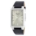 Kenneth Cole New York Men's Leather Strap Rectangle Watch