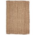 Kolkata Natural Tan and Beige Textured Jute Rug (3' x 5')