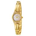 Pulsar Women's 'Crystal' Yellow Goldplated Stainless Steel Quartz Watch