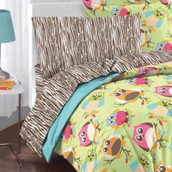 Hoot 5-piece Twin-size Bed in a Bag with Sheet Set