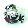 Oakland Raiders Musical Snowman Ornament