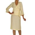Divine Apparel Women's Shimmer Fabic Skirt Suit