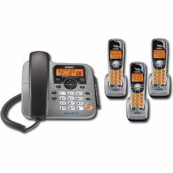Uniden DECT 6.0 2-line Cordless Phone System with 3 Extra Handsets