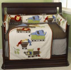 Cotton Tale Animal Tracks 8-piece Crib Bedding Set