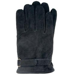Isotoner Men's Black Extra Large Suede Gloves