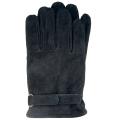 Isotoner Men's Black Medium Suede Gloves