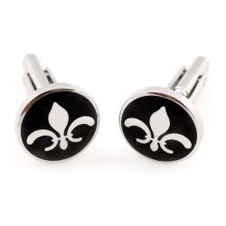 Cuff Daddy Stainless Steel Fleur de Lis Cuff Links
