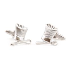 Cuff Daddy Silvertone 'Chefs' Cuff Links