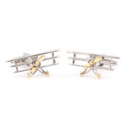 Cuff Daddy Two-Tone Triplane Cufflinks