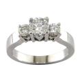 14k White Gold 1 1/5ct TDW Certified Clarity-Enhanced Diamond Ring (E-F, SI3)
