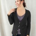 Black Estate Cardigan Sweater (Peru)
