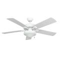 EcoSure Wharfside White Globe 52-Inch Ceiling Fan