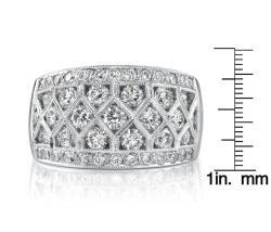 18k White Gold 2ct TDW Diamond Wedding Ring (I, SI1)