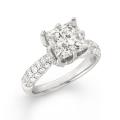 14k White Gold 4ct TDW Princess-cut Diamond Engagement Ring (F-G, I1)