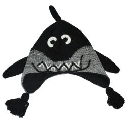 Kid's Wool Fleece-Lined Shark Beanie (Nepal)