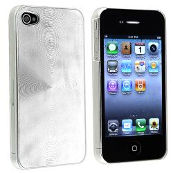 Silver Aluminum Rear Snap-on Case for Apple iPhone 4 AT&T/ Verizon