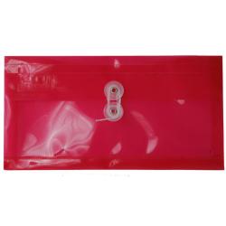 Red #10 Business 5.25 x10 Plastic Envelopes (Pack of 12)