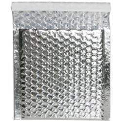 Silver Metallic CD-size Bubble Mailers (Pack of 12)