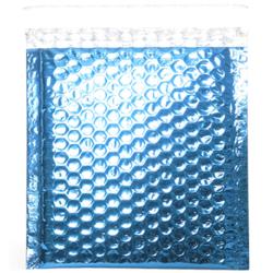 Blue Metallic CD-size Bubble Mailers (Pack of 12)