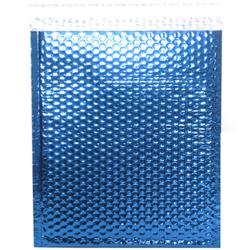 Blue Metallic 10x13 Open End Bubble Mailers (Pack of 12)