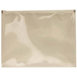 Letter Booklet Clear Plastic Zip Closure Envelope (Set of 12)