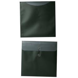 Metallic Dark Green 13 in. x 13 in. Plastic Envelopes (Pack of 12)