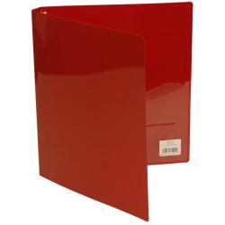 Hudson Envelope Red Clear Grid 0.75-inch Binders (Case of 12)