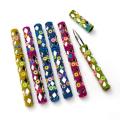 Set of Six (6) Beaded and Mirrored Ink Writing Pens (India)
