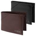 Guess Men's Textured Bi-Fold Passcase Wallet