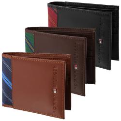 Tommy Hilfiger Men's Bi-Fold Passcase Wallet w/ Ribbon