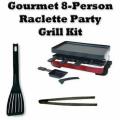 Swissmar Electric Indoor 8-person Red Classic Raclette Party Grill Kit