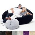 Faux Fur Couple 5-foot Bean Sack