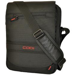 CODi Dispatch Black Vertical 14.1-inch Laptop Messenger Bag