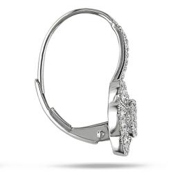 14k White Gold 1/3ct TDW Diamond Flower Earrings (G-H, SI1-SI2)