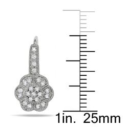 14k White Gold 1/3ct TDW Diamond Flower Earrings (G-H, SI1-SI2)