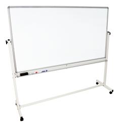 Luxor 72 in. W x 40 in. H Mobile Reversible Magnetic Whiteboard