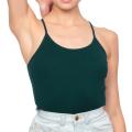 American Apparel Women's Forest Baby Rib Cotton Cross-back Tank
