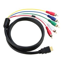 5-foot HDMI to 5 RCA Cable