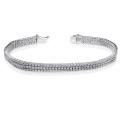 14k White Gold 4ct TDW Diamond Tennis Bracelet (I-J, I1-I2)