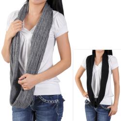 Journee Collection Women's Cable Knit Loop Scarf