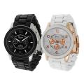Geneva Platinum Women's Chronograph-style Link Watch