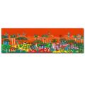 Carlos 'Orange Sky' Canvas Art