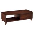 Shaker Style 1-drawer Dark Cherry Finish Coffee Table