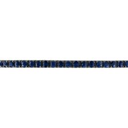 14k White Gold Sapphire Bangle Bracelet