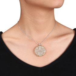 18k Two-Tone Gold 1 1/2ct TDW Diamond Necklace (G-H, SI1)