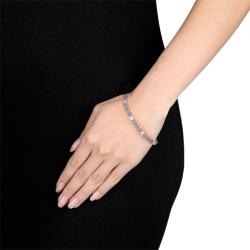 14k White Gold 1/2ct TDW Diamond Stackable Bracelet (G-H, SI1-SI2)