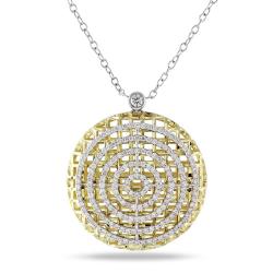 18k Two-Tone Gold 1 1/2ct TDW Diamond Necklace (G-H, SI1)