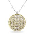 18k Two-Tone Gold 1 1/2ct TDW Diamond Necklace (G-H, SI1)