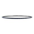 14k White Gold Sapphire Bangle Bracelet